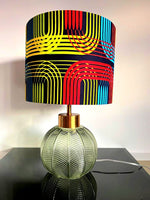 Handmade pendant drum lampshade, ceiling or lamp base lampshades 20cm 25cm 30cm 40cm 70cm, home accents - Art deco