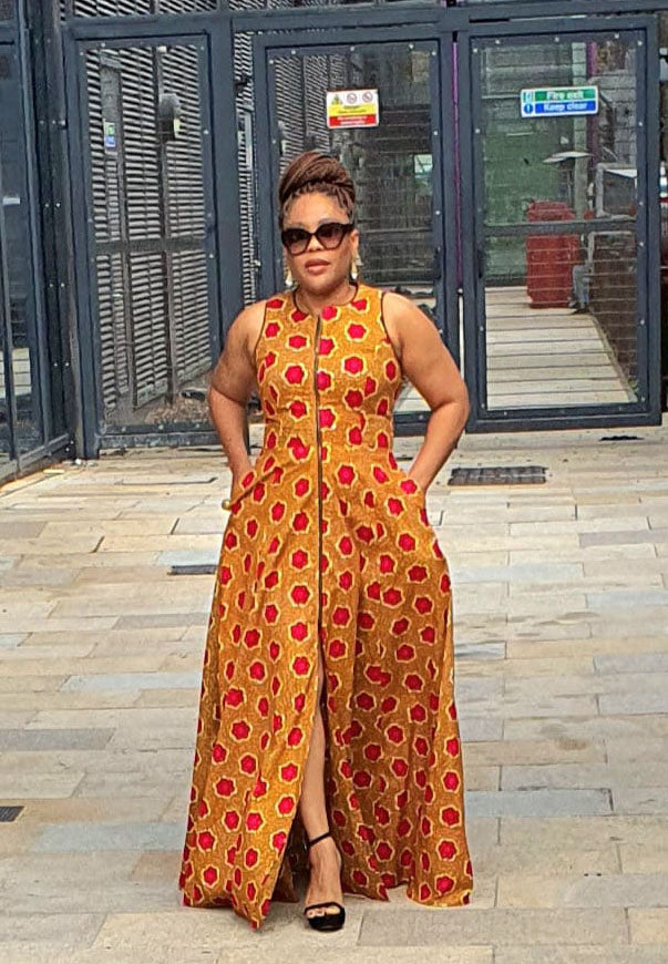 Marie Maxi Vibe Ankara Maxi Dress African party dress GITAS