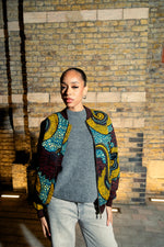 Siba - African print unisex bomber jacket