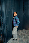 Blu - African print unisex bomber jacket