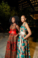 RED CAMO Marie Maxi - Ankara Maxi Dress, African party dress