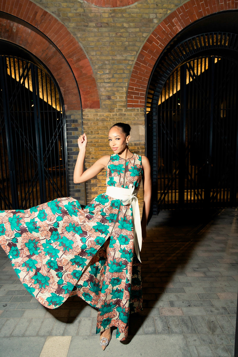 Floral Marie Maxi - Ankara Maxi Dress, African party dress