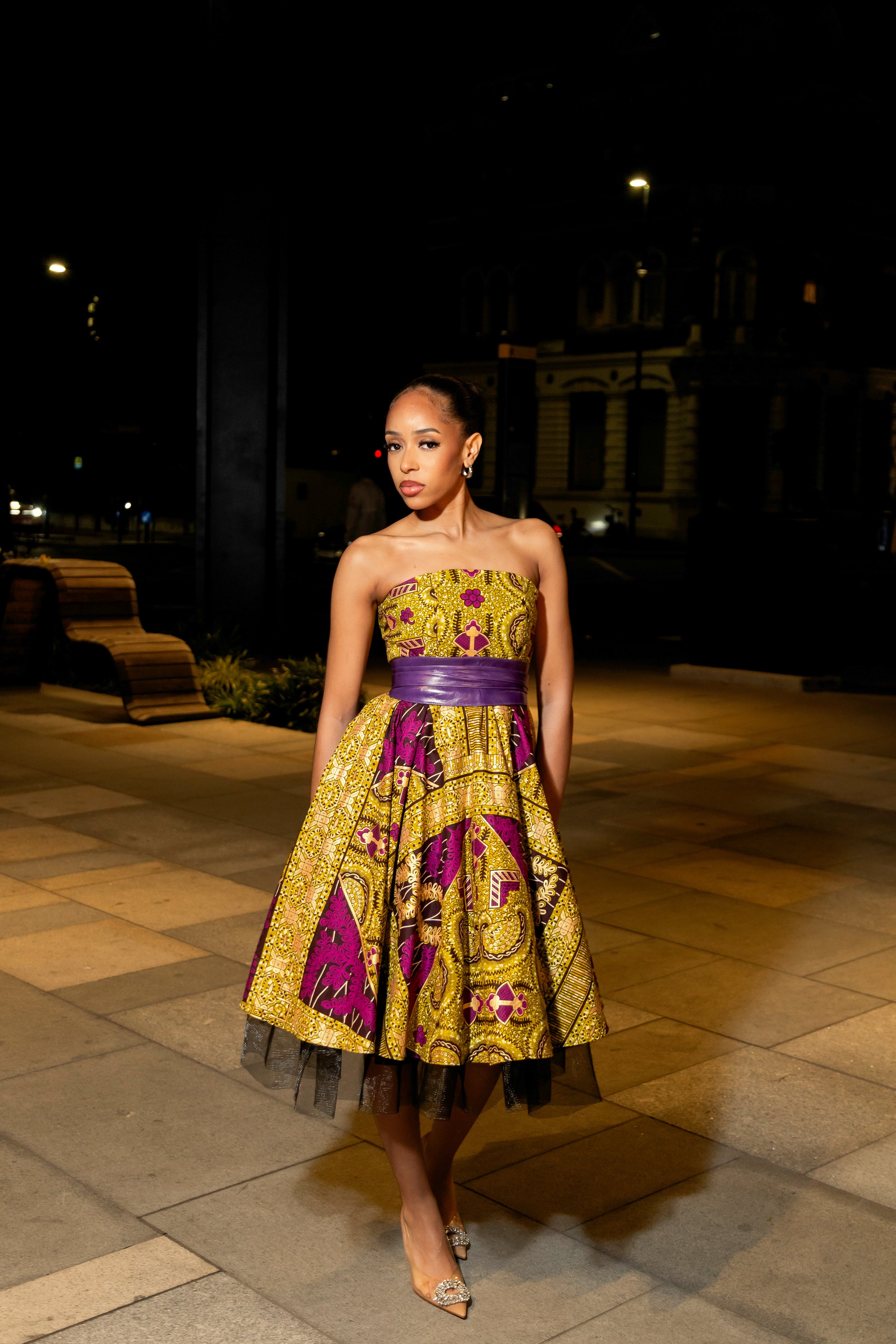Eva Marie Gold - Ankara Evening Dress GITAS Portal Eva Marie Gold - Ankara Evening Dress GITAS Portal