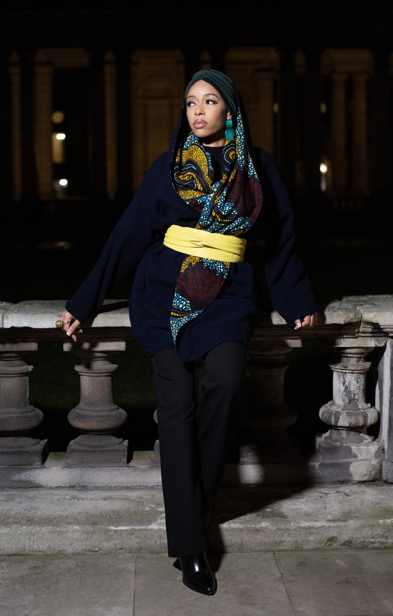 GOA - NAVY Wool Winter Coat