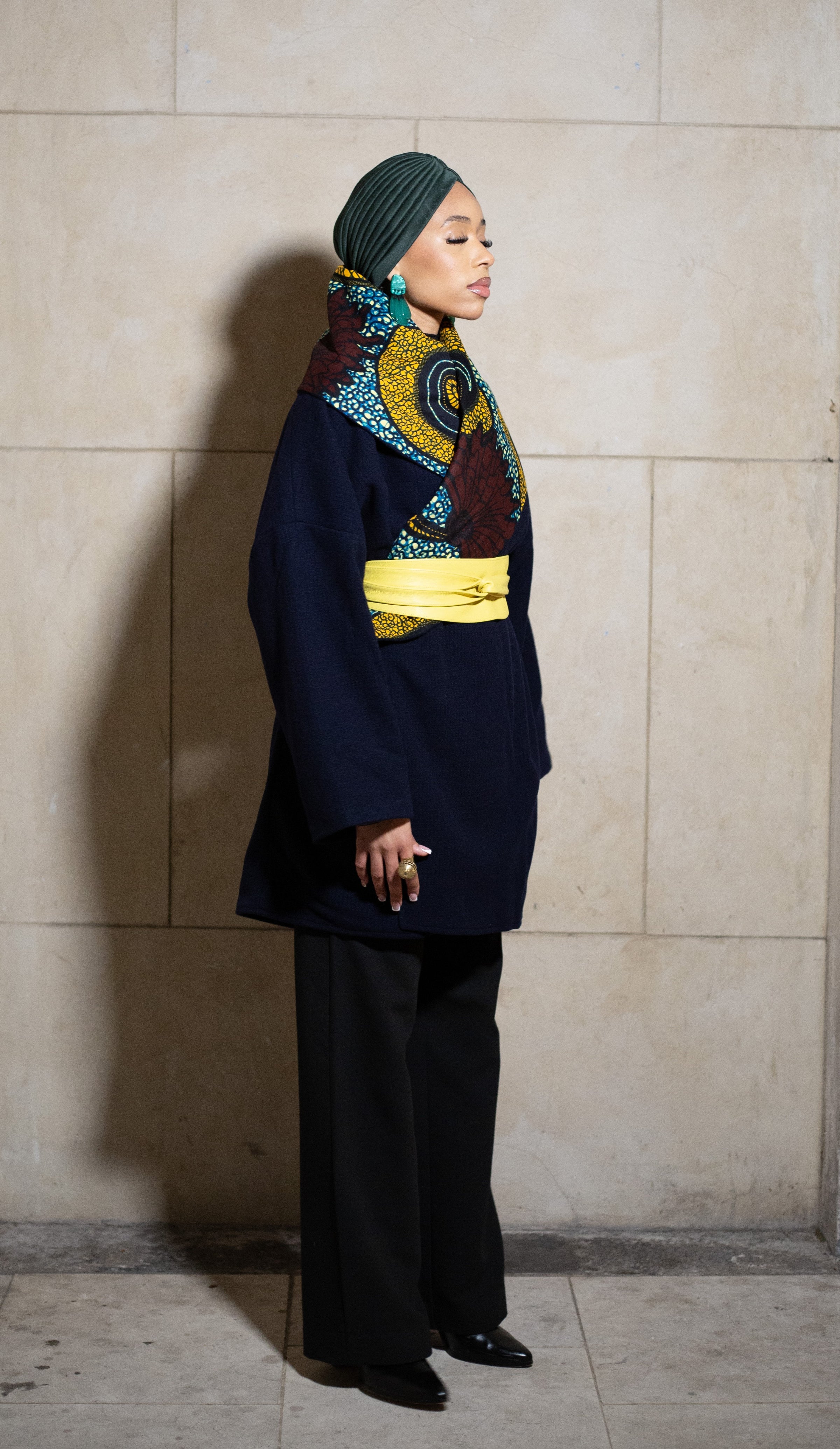 GOA - NAVY Wool Winter Coat