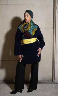 GOA - NAVY Wool Winter Coat