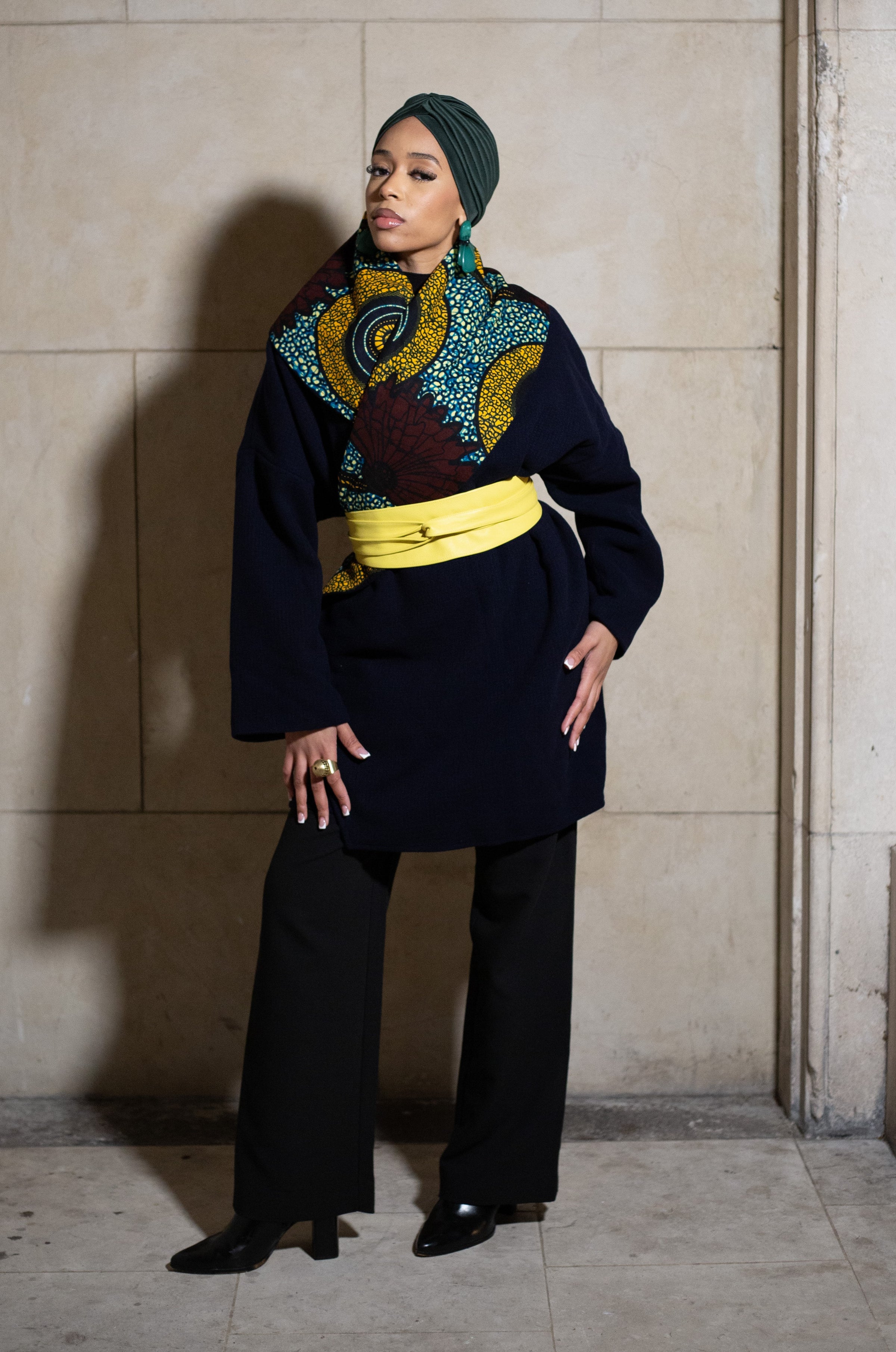 GOA - NAVY Wool Winter Coat