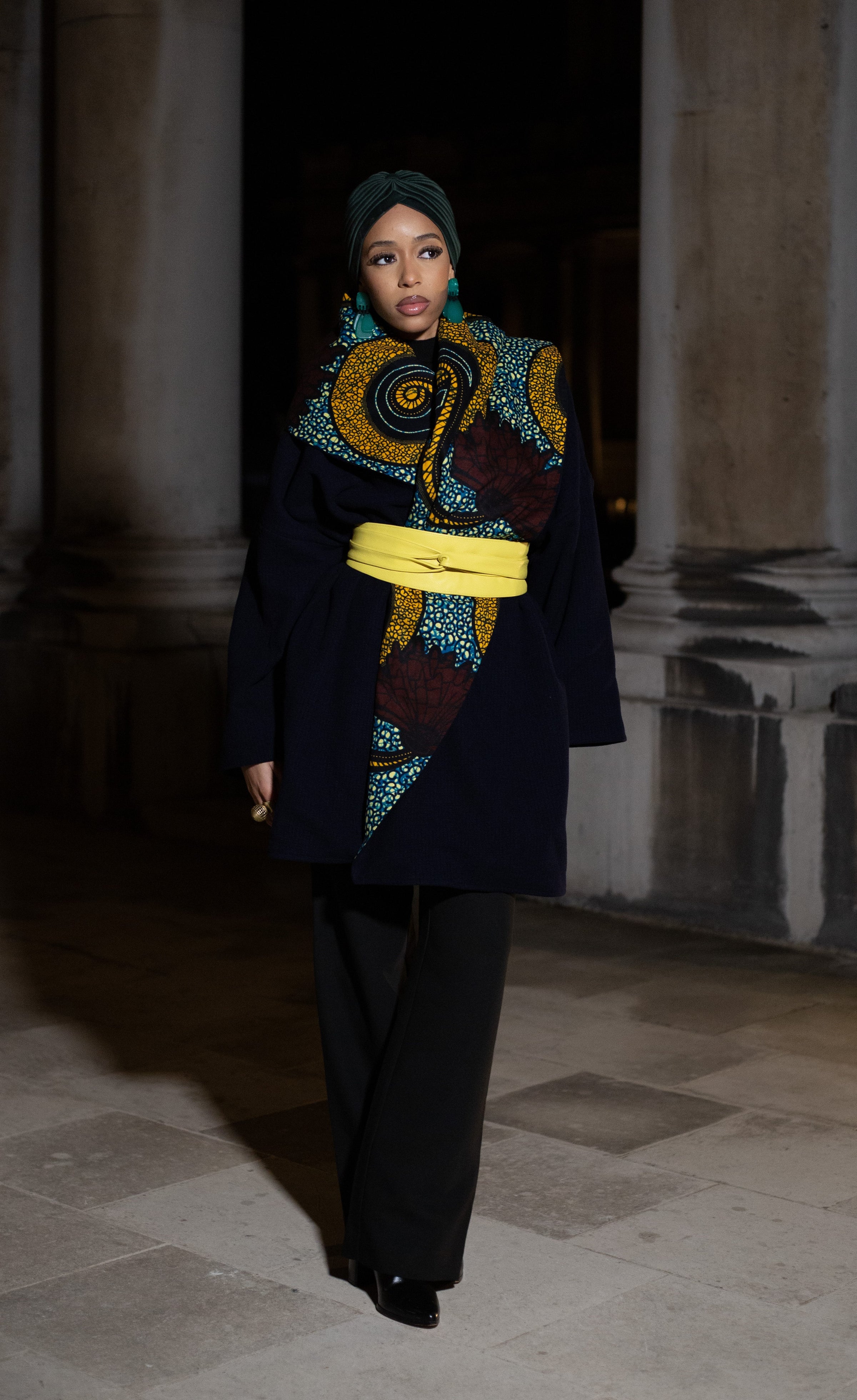 GOA - NAVY Wool Winter Coat