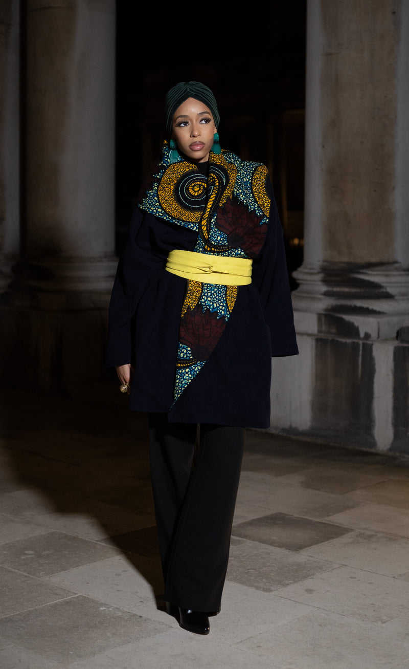 GOA - NAVY Wool Winter Coat