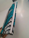 TURQUOISE BLUE - A5 soft touch notebook with ankara print for him for her