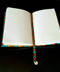 Handmade gifts A5 Padded fabric African print notebook, journal notebook, birthday self care gift, ankara writing book - STUN