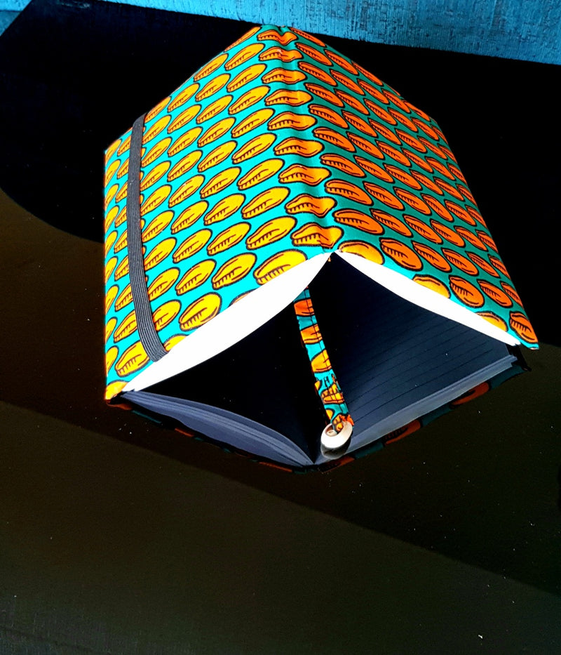 Handmade gifts A5 Padded fabric African print notebook, journal notebook, birthday self care gift, ankara writing book - STUN