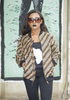 Brown - African print Bomber Jacket