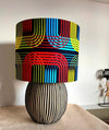 Handmade pendant drum lampshade, ceiling or lamp base lampshades 20cm 25cm 30cm 40cm 70cm, home accents - Art deco