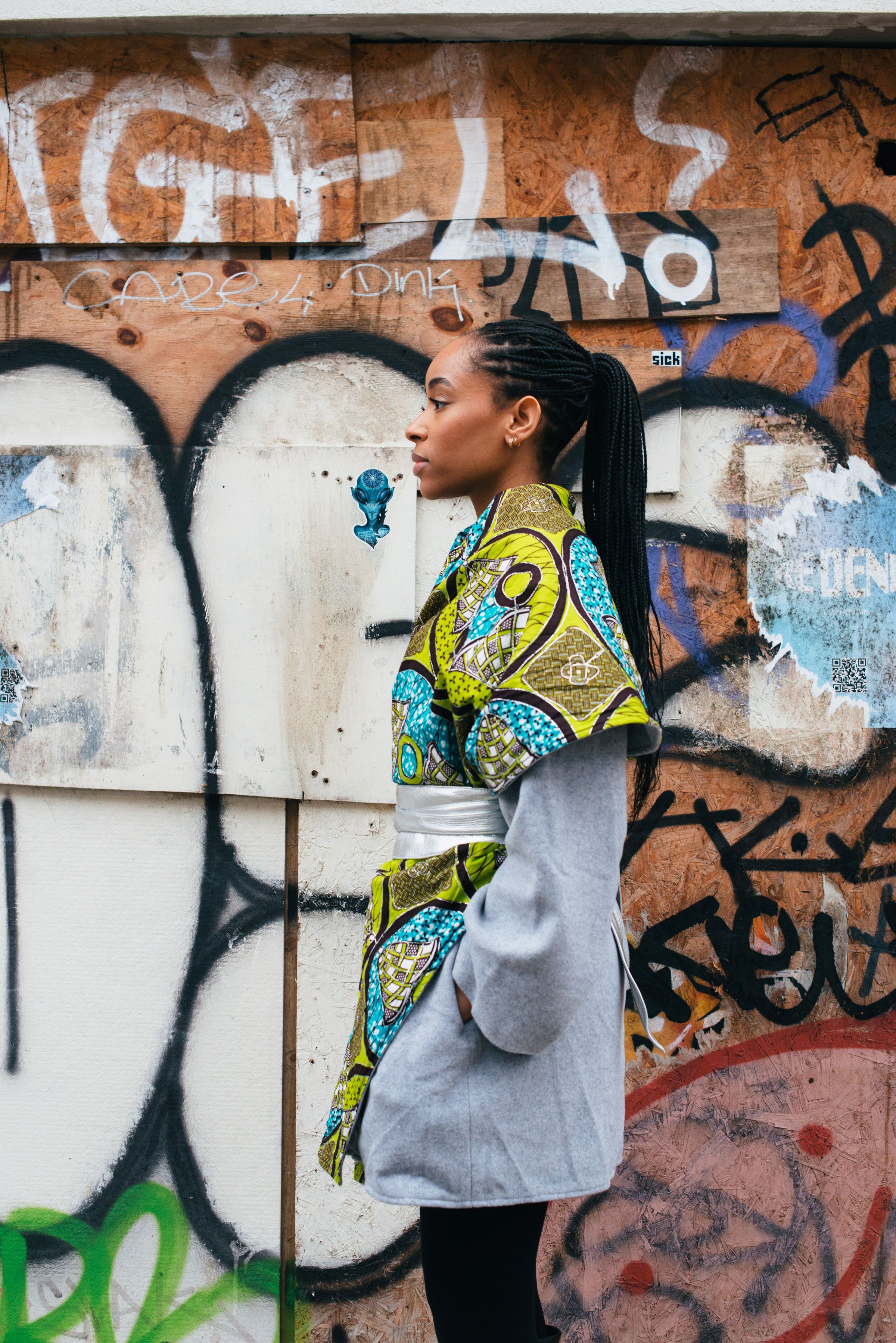 LEMON and LIME - Light Gray Wool Winter Coat