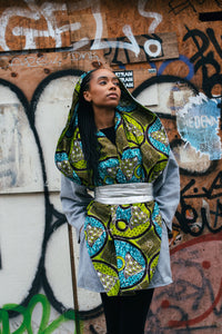 LEMON and LIME - Light Gray Wool Winter Coat