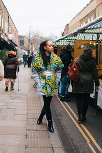 LEMON and LIME - Light Gray Wool Winter Coat