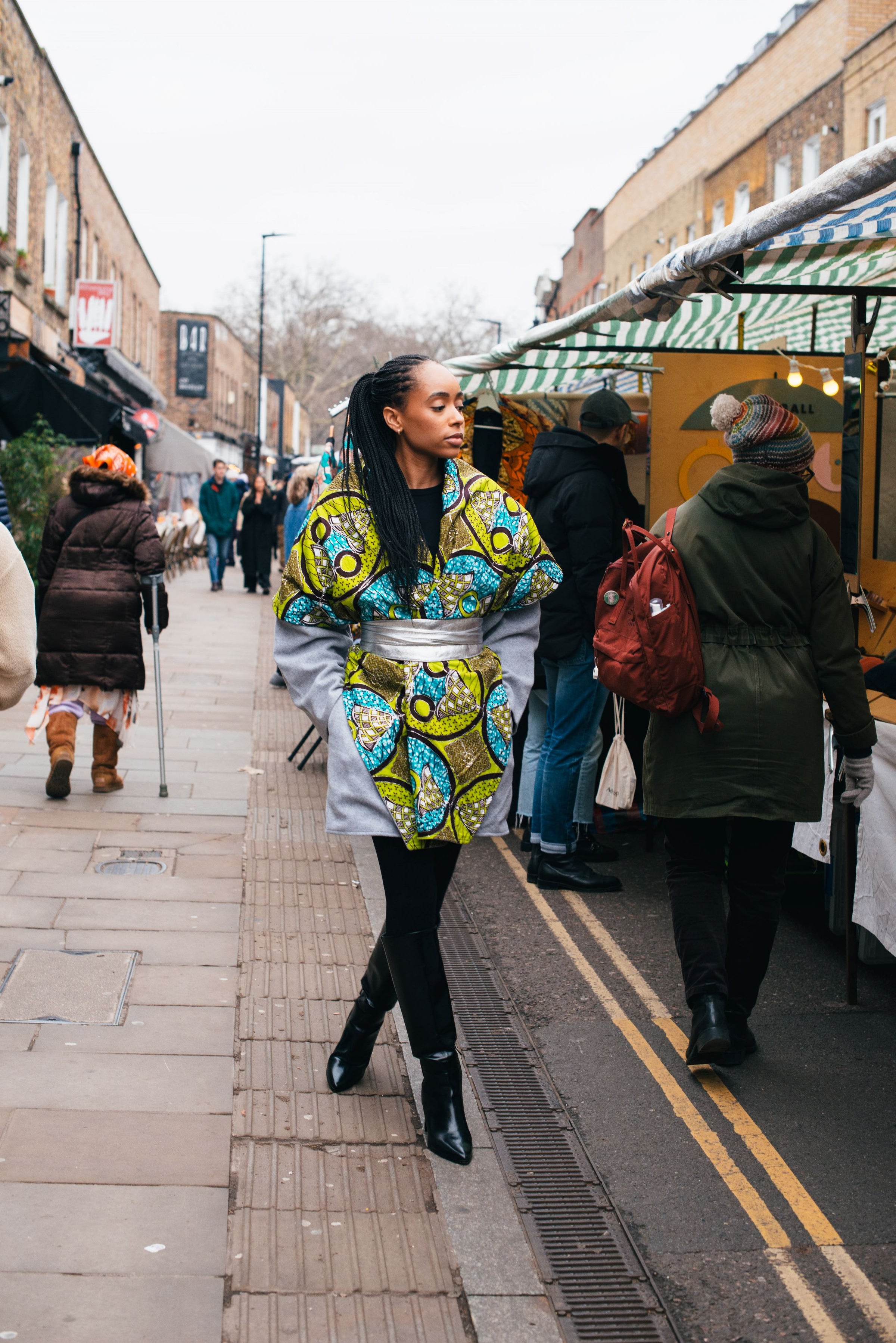 LEMON and LIME - Light Gray Wool Winter Coat