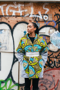 LEMON and LIME - Light Gray Wool Winter Coat