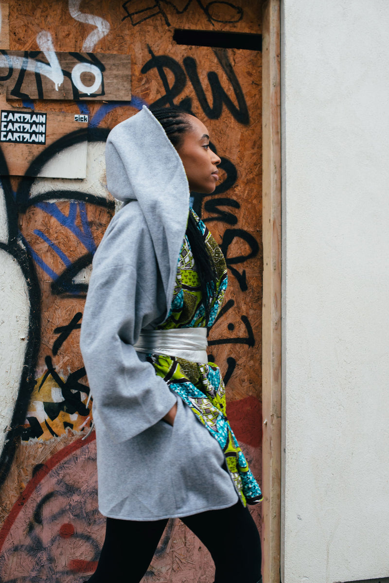 LEMON and LIME - Light Gray Wool Winter Coat