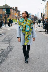 LEMON and LIME - Light Gray Wool Winter Coat