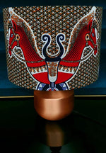 Twin Horses - Handmade pendent drum lampshades