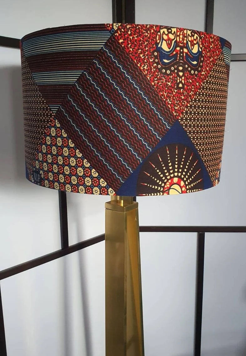Earth - Handmade pendent drum lampshades