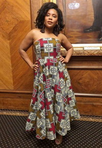 Eva Marie Long - Ankara Evening Dress