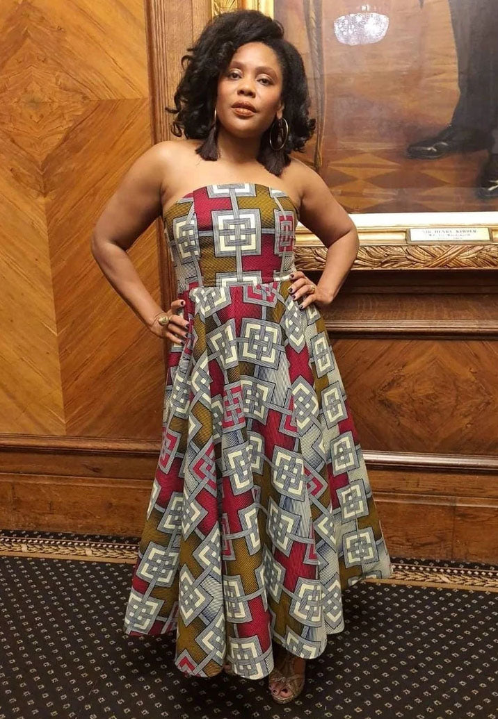 Eva Marie Long - Ankara Evening Dress