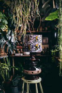 Purple - Handmade pendent drum lampshades