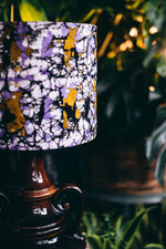 Purple - Handmade pendent drum lampshades