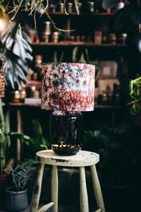 Morning Mist - Handmade pendent drum lampshades