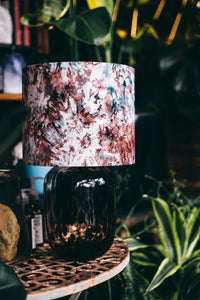 Morning Mist - Handmade pendent drum lampshades