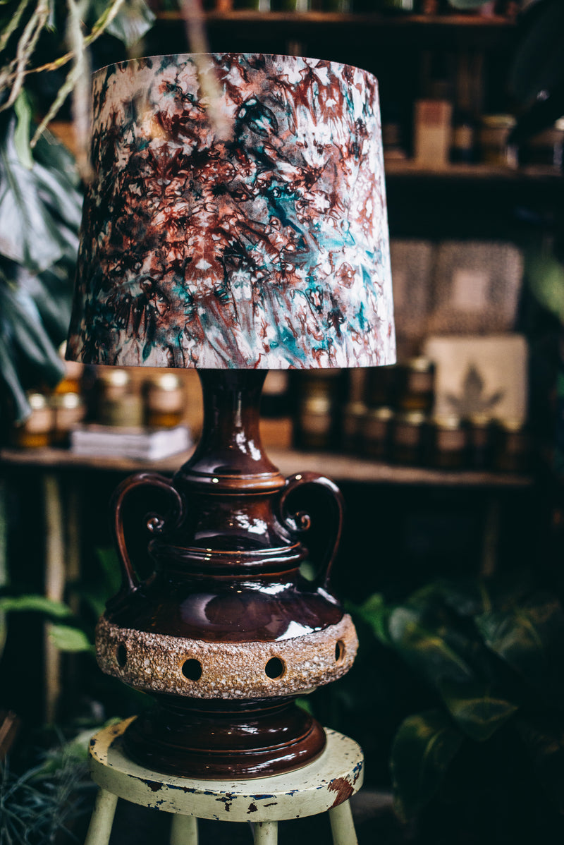 Empire Morning Mist - Handmade pendent drum lampshades