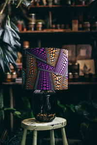 Purple fever - Handmade pendent drum lampshades