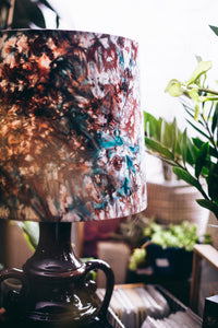 Empire Morning Mist - Handmade pendent drum lampshades