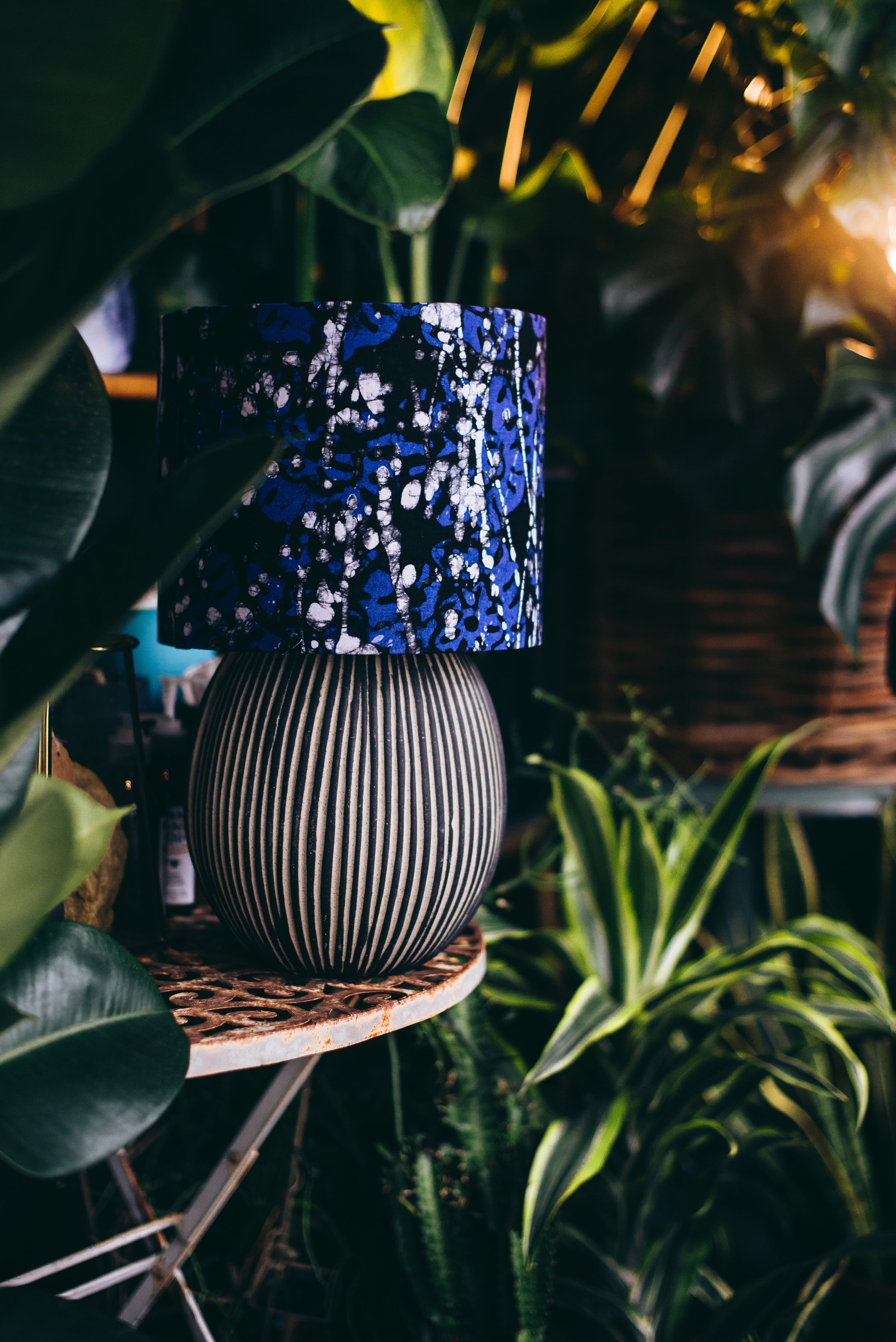 Rain drops - Handmade pendent drum lampshades