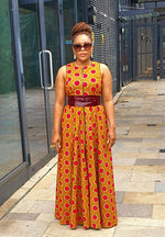 Marie Maxi Vibe - Ankara Maxi Dress, African party dress