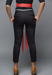 Red Leather Obi belt