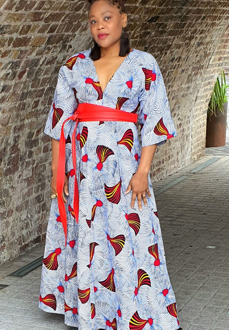 Rosie May Princess - Ankara Maxi Dress, African party dress