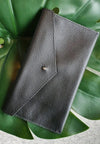 Black - 100% handmade Mini leather coin money purse