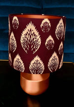 Aubergine - Handmade pendent drum lampshades