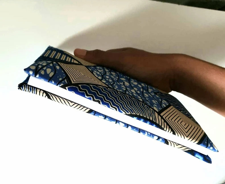 Blue & Silver - A5 soft touch notebook