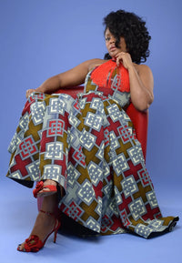 Eva Marie Long - Ankara Evening Dress