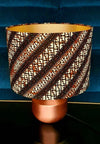 Chocolate - Handmade pendent drum lampshades
