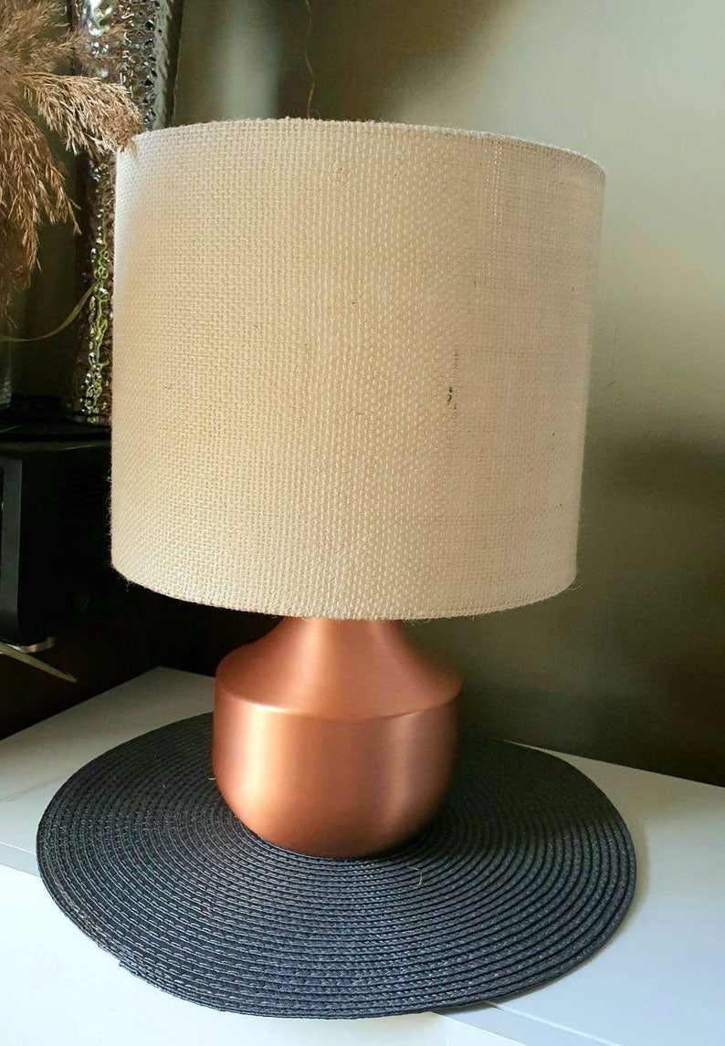 light Jute - Handmade pendent drum lampshades