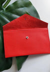 Red - 100% handmade Mini leather coin money purse