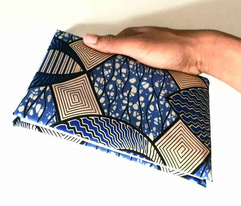 Blue & Silver - A5 soft touch notebook