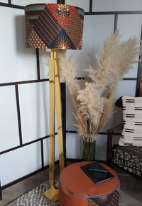 Earth - Handmade pendent drum lampshades