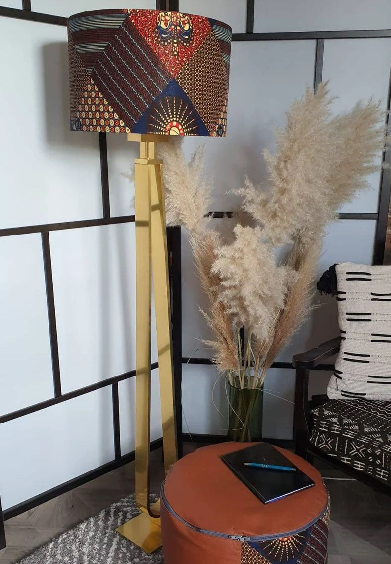 Earth - Handmade pendent drum lampshades